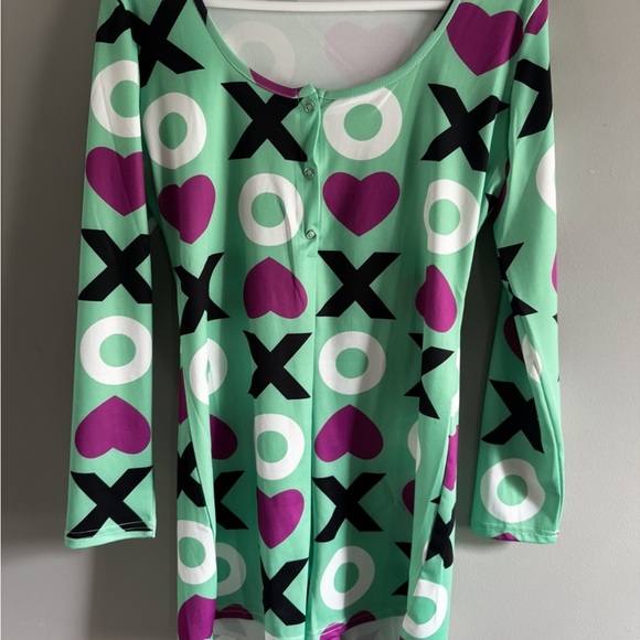 Stylish Mint Green and Purple Women's pjs (one piece) BRAND NEW! - Picture 1 of 3